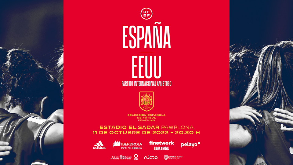 NICDO, Gobierno de Navarra y el Ayuntamiento de Pamplona colaboran para traer por primera vez a Navarra en partido amistoso a las Selecciones femeninas de fútbol de España y EE.UU.