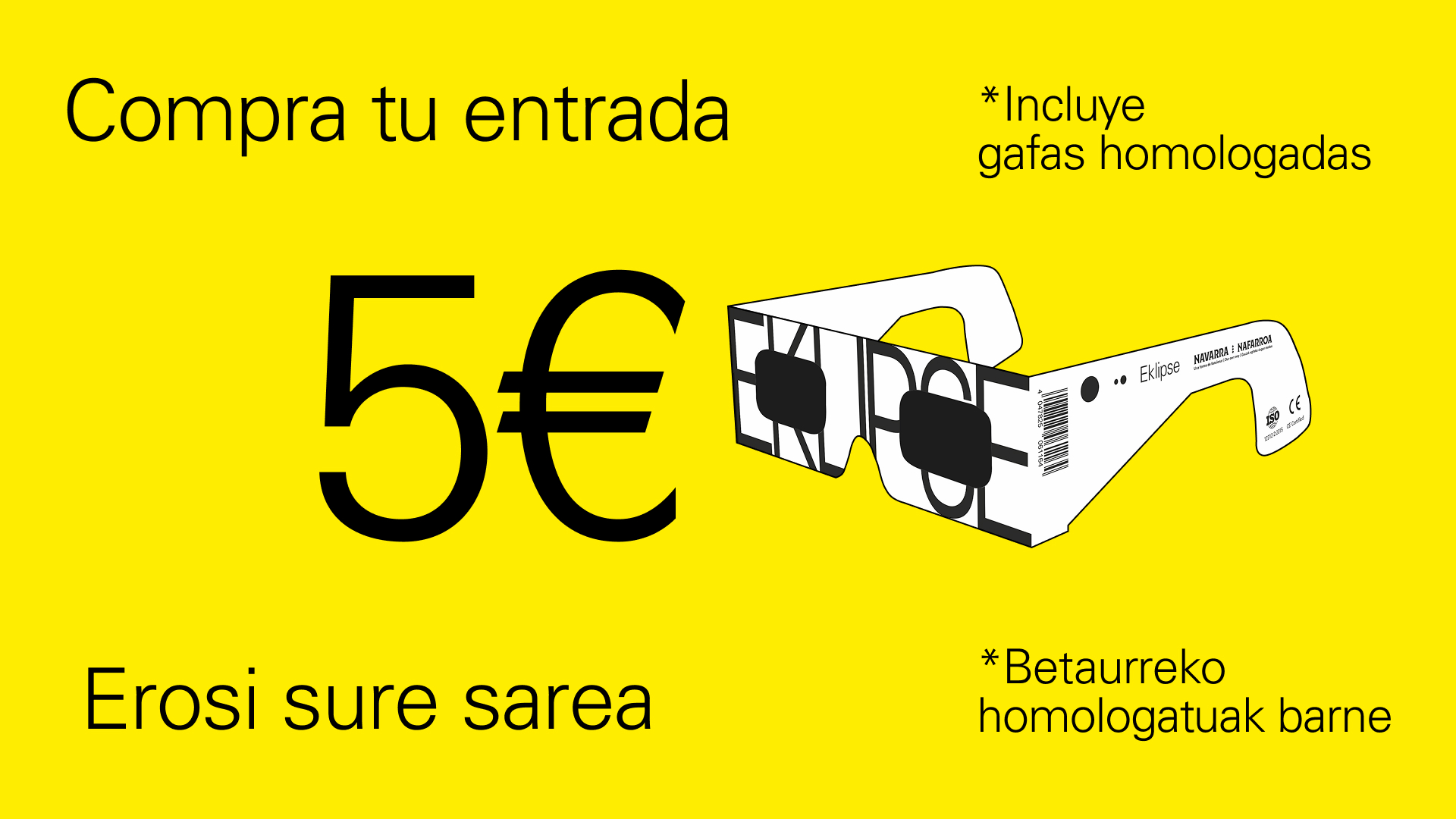 compra tu entrada para ver el eclipse en Navarra www.eklispenavarra.com